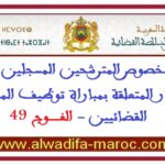 المجلس الأعلى للسلطة القضائية: إعلان بخصوص المترشحين المسجلين بلائحة الانتظار المتعلقة بمباراة توظيف الملحقين القضائيين