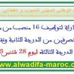 مرشحي مباراة لتوظيف 16 منصب من مهندسي الدولة ومتصرفين من الدرجة الثانية وتقنيين من الدرجة الثالثة