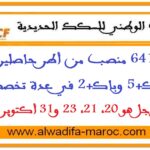 توظيف641 منصب من أطر حاصلين على باك+5 وباك+2 في عدة تخصصات. آخر أجل هو 20، 21، 23 و31 أكتوبر 2025