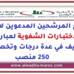 التعاون الوطني: لوائح المرشحين المدعوين لاجتياز الاختبارات الشفوية لمباريات التوظيف في عدة درجات وتخصصات